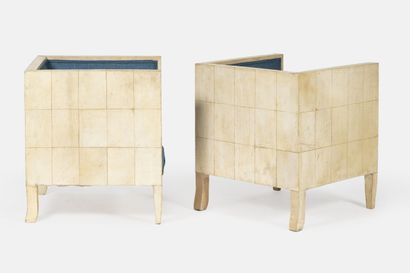 FRENCH WORK
Pair of armchairs, circa 2000.
Features...