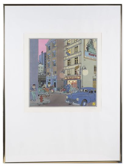 Joost SWARTE (1947)
Early Morning.
Silkscreen...