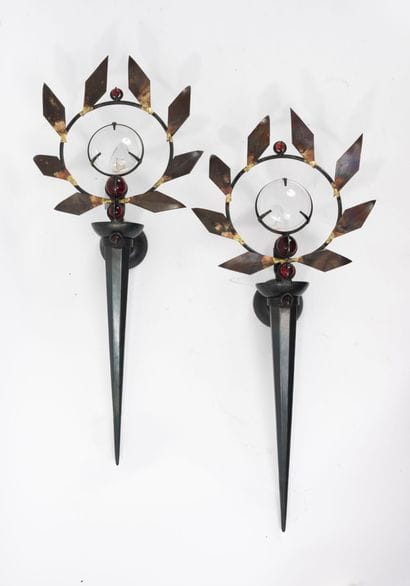Mark BRAZIER-JONES (1956)
Pair of wall sconces...