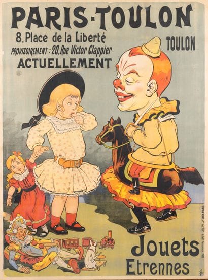 Eugène OGÉ (1861-1936)
Paris-Toulon Jouets...