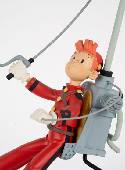 LEBLON-DELIENNE
Spirou sur son fantacoptère.
Édition...