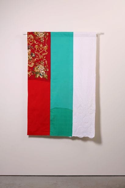 Bulgarie - Drapeau réalisé à partir de vêtements...