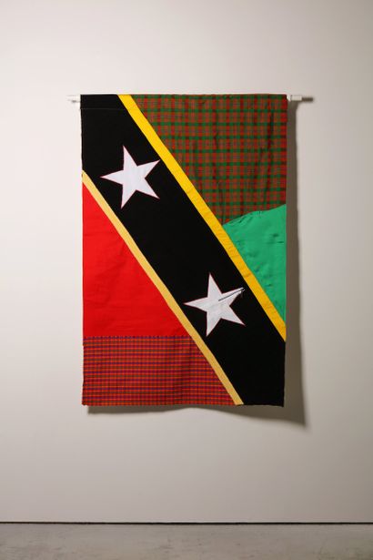 Saint-Kitts-et-Nevis - Drapeau réalisé à...