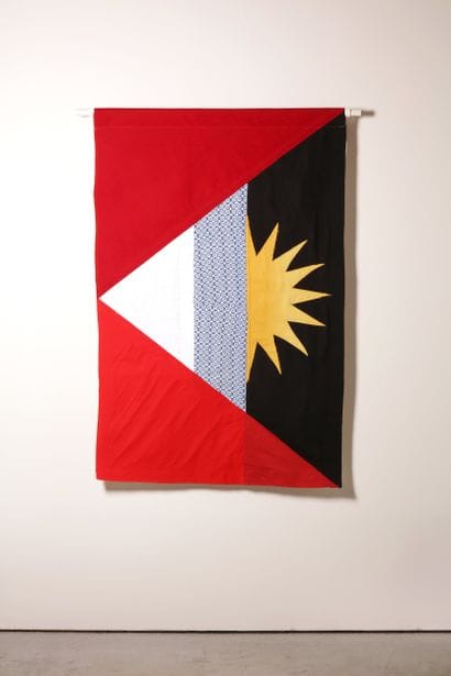 Antigua-et-Barbuda - Drapeau réalisé à partir...