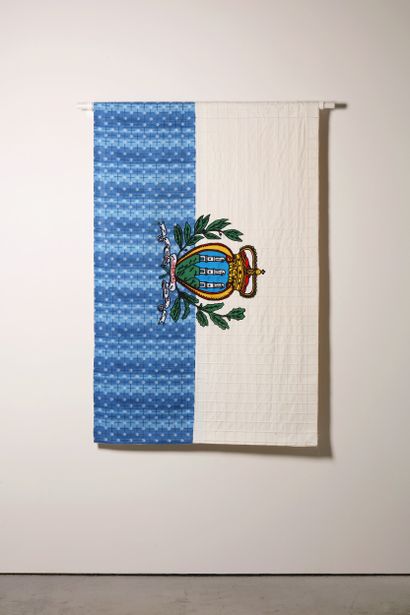Saint-Marin - Drapeau réalisé à partir de...