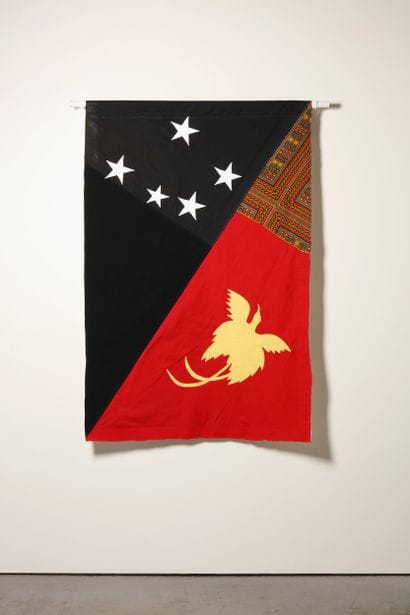 Papouasie-Nouvelle-Guinée - Drapeau réalisé...