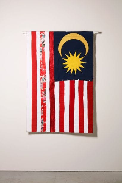 Malaisie - Drapeau réalisé à partir de vêtements...