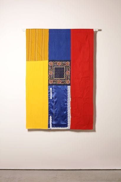Arménie - Drapeau réalisé à partir de vêtements...