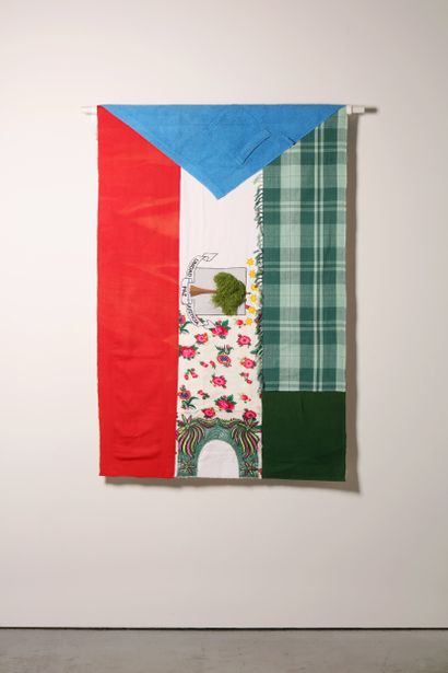 Guinée équatoriale - Drapeau réalisé à partir...