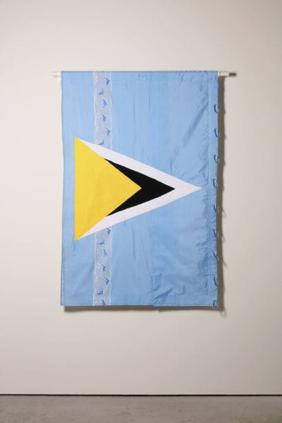 Sainte-Lucie - Drapeau réalisé à partir de...