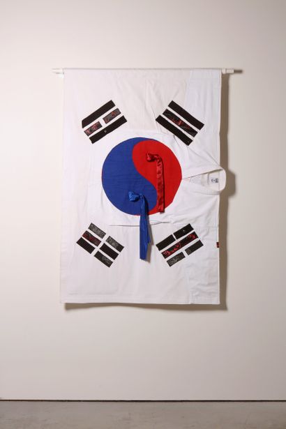 Corée du Sud - Drapeau réalisé à partir de...