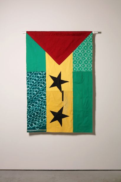 Sao Tomé-et-Principe - Drapeau réalisé à...