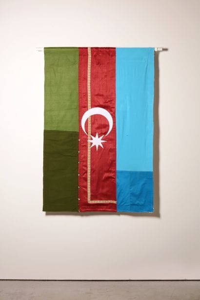 Azerbaïdjan - Drapeau réalisé à partir de...