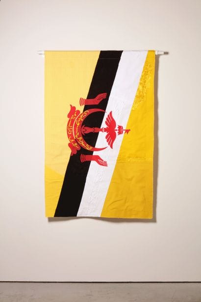 Brunéi Darussalam - Drapeau réalisé à partir...