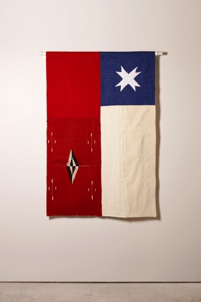 Chili - Drapeau réalisé à partir de vêtements...