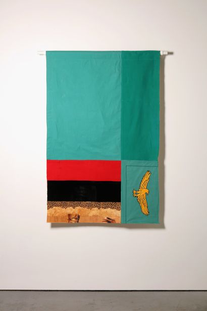 Zambie - Drapeau réalisé à partir de vêtements...