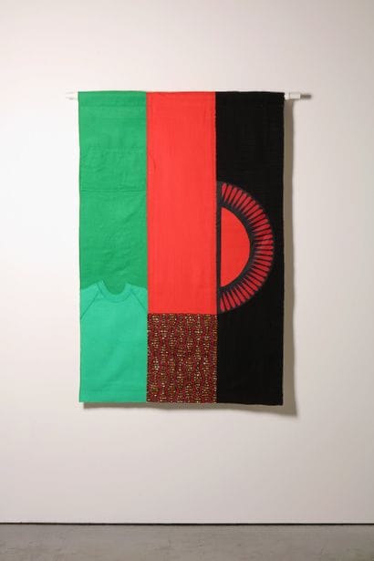 Malawi - Drapeau réalisé à partir de vêtements...