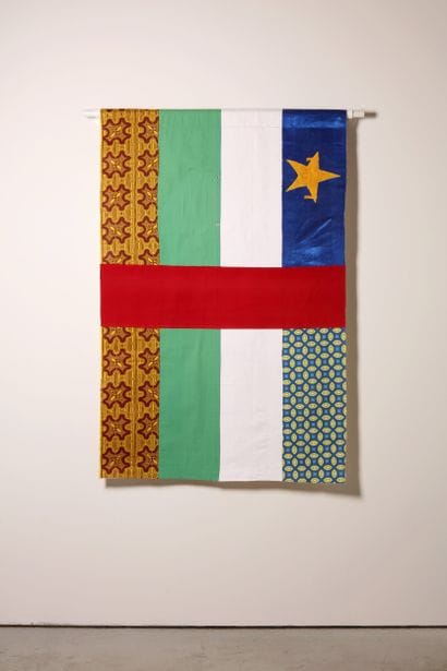 Centrafrique - Drapeau réalisé à partir de...