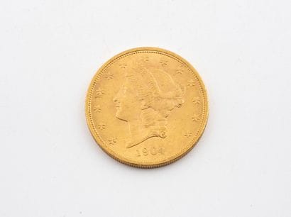 UNITED STATES
A 20-dollar gold coin.
Liberty...