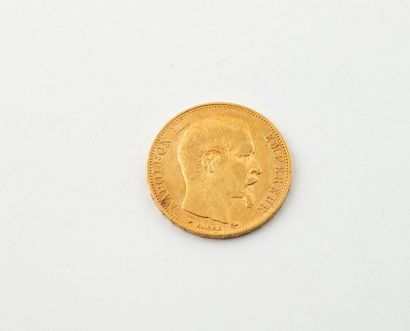 FRANCE
A 20-franc gold coin.
Napoleon III,...