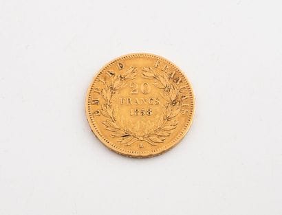 FRANCE
A 20-franc gold coin.
Napoleon III,...