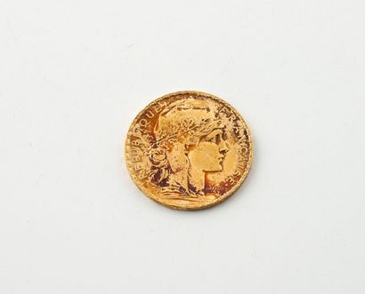 FRANCE
A 20-franc gold coin.
Rooster.
1913.
Weight:...