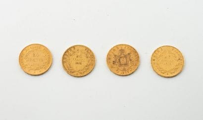FRANCE
Set of gold coins consisting of:
-...