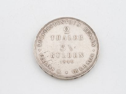 GERMANY, HESSEN-KASSEL
A 2-thaler silver...
