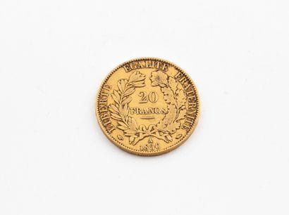 FRANCE
A 20-franc gold coin.
Ceres.
1850.
Weight:...
