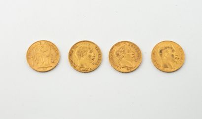 FRANCE
Set of gold coins consisting of:
-...