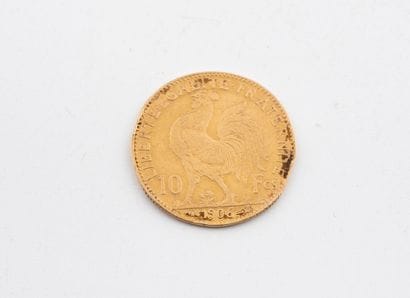 FRANCE
A 10-franc gold coin.
Rooster.
1906.
Weight:...