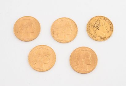 FRANCE
Set of five coins consisting of:
-...