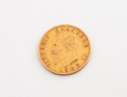 ITALY
A 20-lire coin.
Victor Emmanuel.
1863.
Weight:...