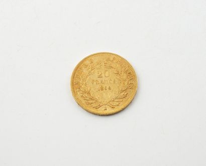 FRANCE
A 20-franc gold coin.
Napoleon III,...