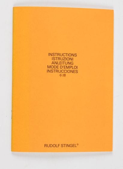 STINGEL (Stingel). 
Instructions. Istruzioni....