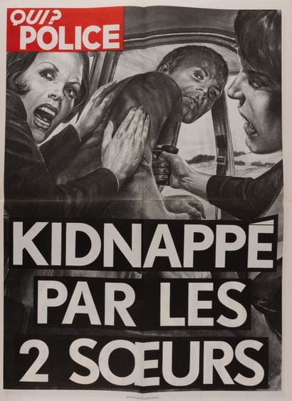 WHO? POLICE. 
A set of 19 Paris posters by...