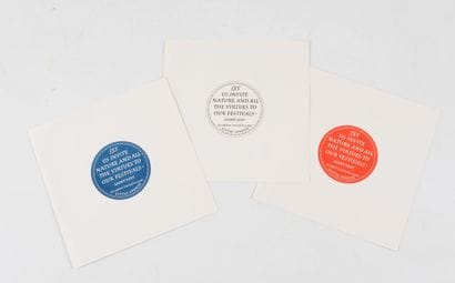 IAN HAMILTON FINLAY. 
Let us invite nature...