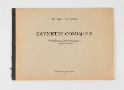 BOLTANSKI (Christian).
Saynètes comiques....