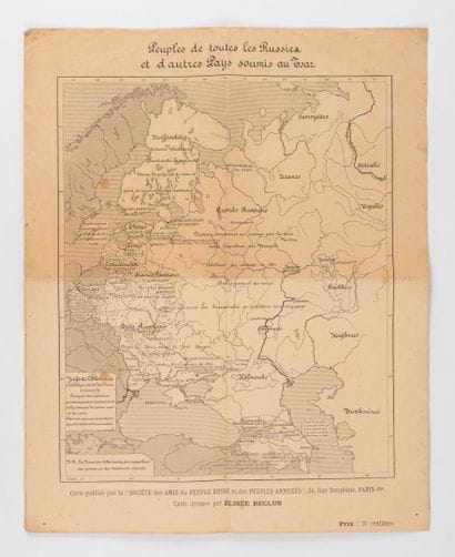 RECLUS (Elisée). 
Peoples of all Russias...