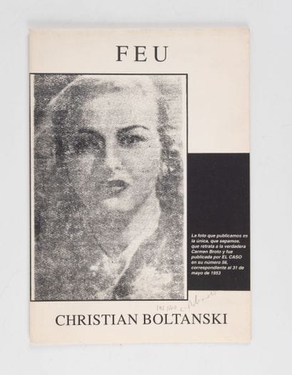 BOLTANSKI (Christian).
Feu n°4. Paris, Daviot,...