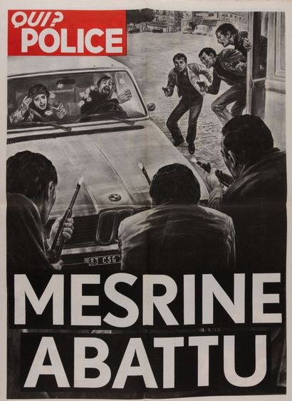 WHO? POLICE. 
A set of 19 Paris posters by...