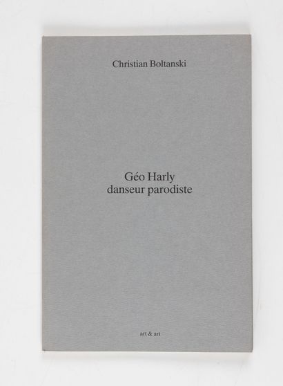 BOLTANSKI (Christian).
Géo Harly, danseur...