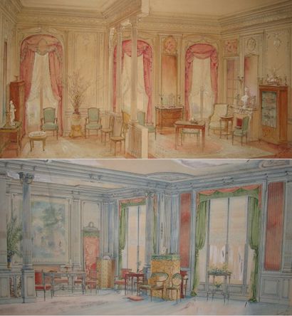 GOUMAIN FRERES, tapissier décorateur
Deux...