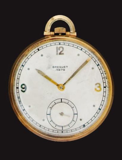 BREGUET
Montre de gousset en or jaune, le...
