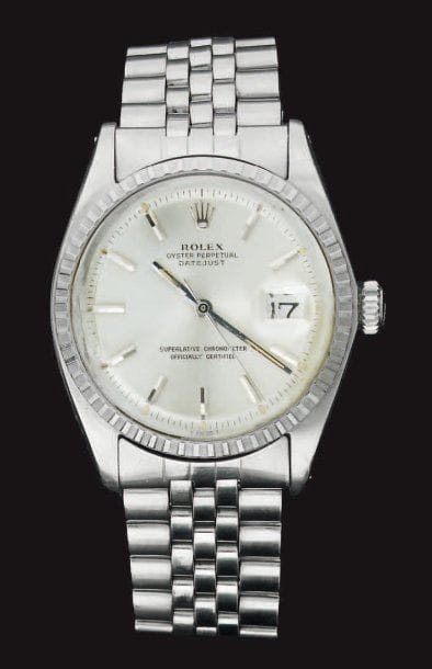 ROLEX
Montre bracelet d'homme en acier Rolex...