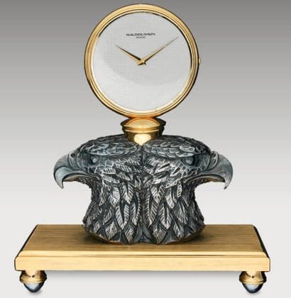MAUBOUSSIN
Pendulette de bureau en métal...