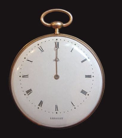 BREGUET
Montre de gousset en or jaune guilloché,...