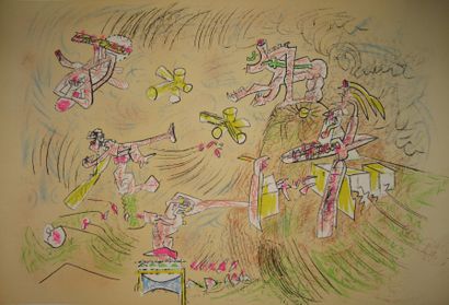 ROBERTO MATTA (1911-2002)
« Composition ».
50,5...