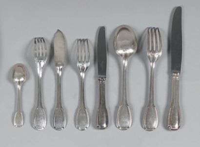CARDEILHAC
Partie de ménagère en argent,...