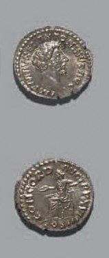 Marc Aurèle (161-180) Denier. Sa tête nue...